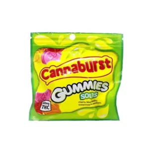 High-potency 500mg gummies thc in assorted fruit and sour berry flavors. Cannaburst Gummies 500mg