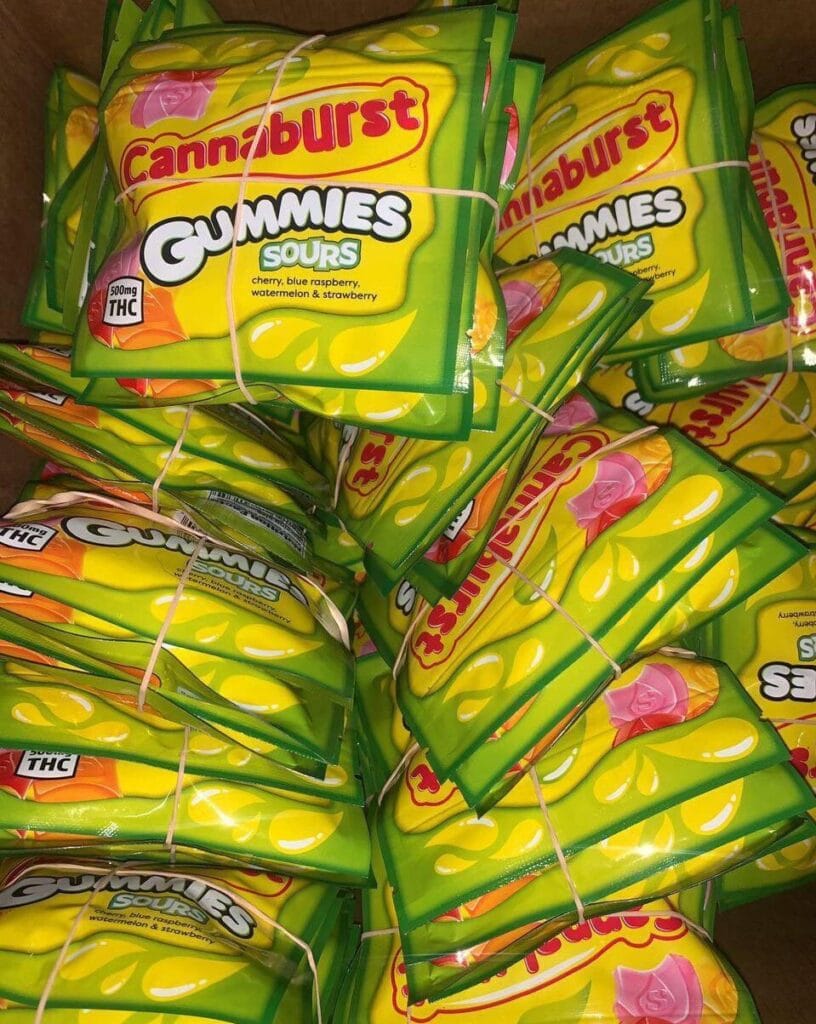 cannaburst gummies sour berries vs tropical
